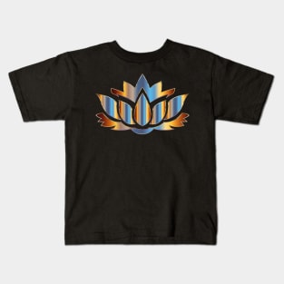 Pretty and Beautiful Rainbow Colored Lotus Flower Plant Kids T-Shirt